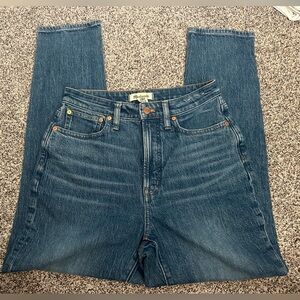 Madewell Women's Straight Leg Blue Jeans